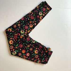 Floral LulaRoe One Size Leggings